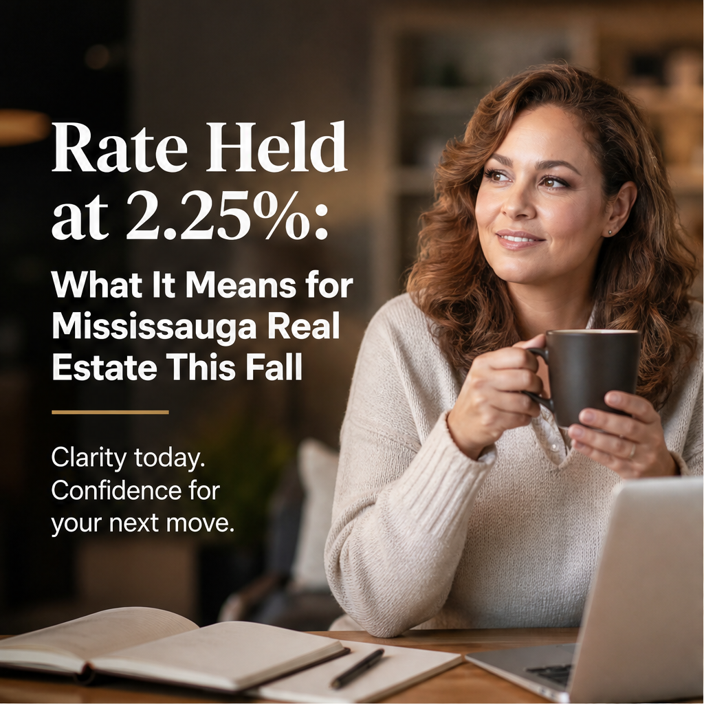 Rate Held at 2.25%: What It Means for Mississauga Real Estate This Fall